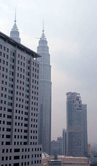 View from my room window on the 19th floor